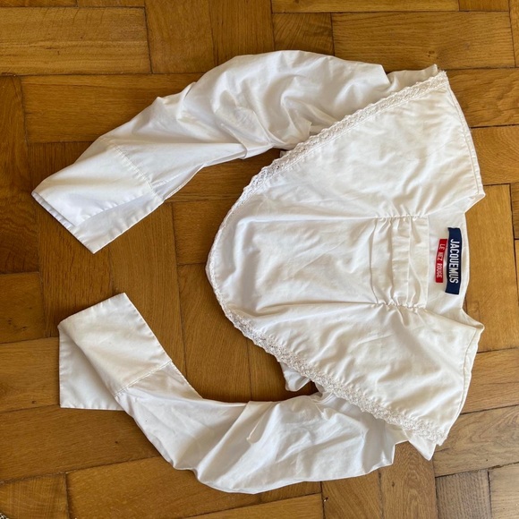 Jacquemus White Blouse with Statement Collar - Picture 3 of 4